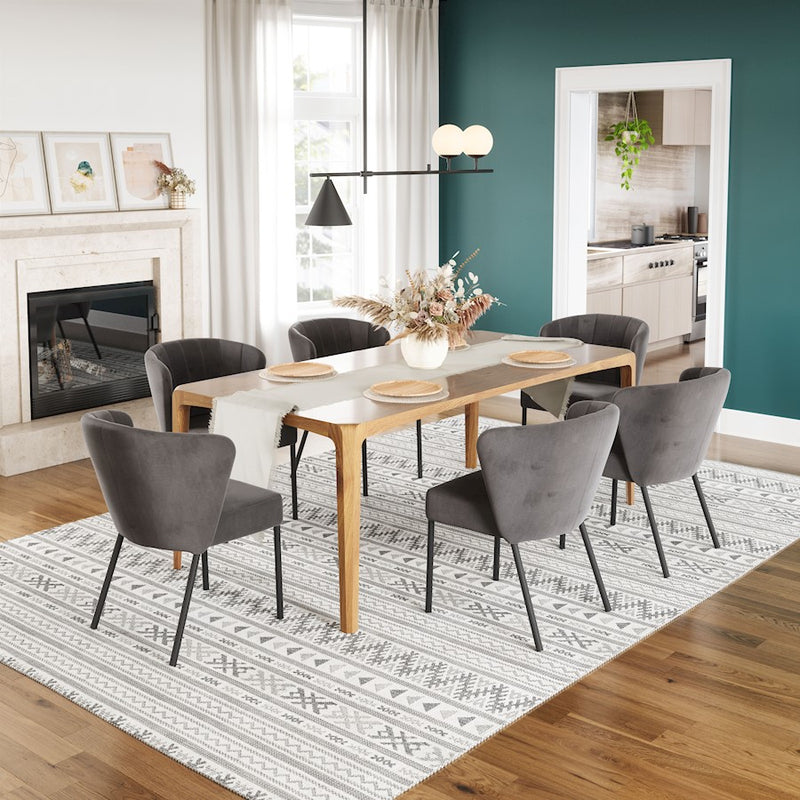 Zuo Modern Aimee Dining Chair Set of 2, Gray