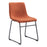 Zuo Modern Smart Dining Chair Set of 2, Burnt Orange