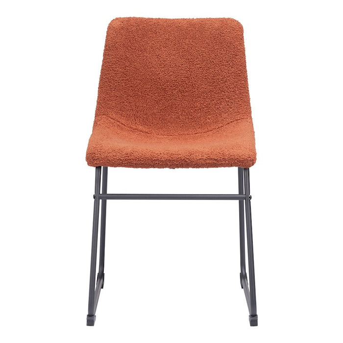 Zuo Modern Smart Dining Chair Set of 2, Burnt Orange