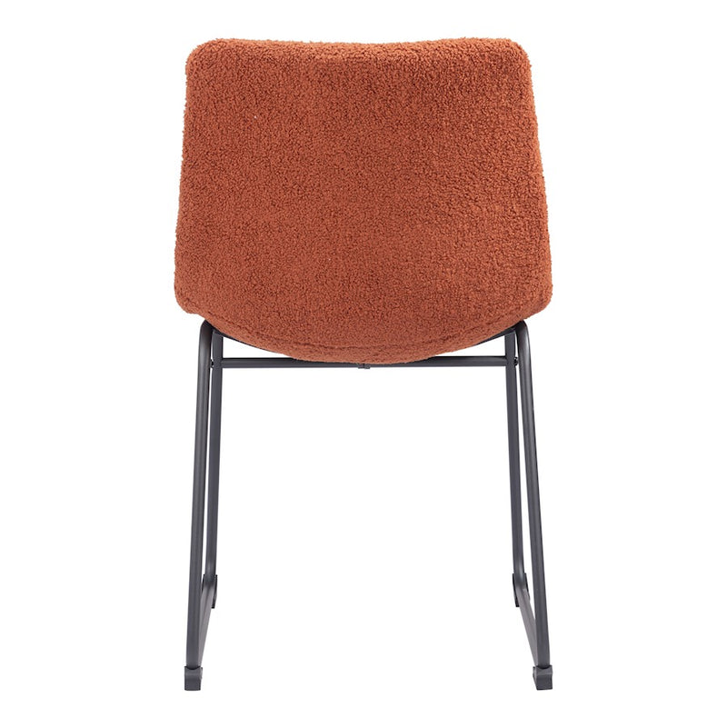Zuo Modern Smart Dining Chair Set of 2, Burnt Orange