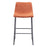 Zuo Modern Smart BarStool Set of 2, Burnt Orange