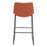 Zuo Modern Smart BarStool Set of 2, Burnt Orange