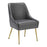 Zuo Modern Maxine Dining Chair, Gray/Gold - 109713