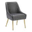 Zuo Modern Maxine Dining Chair, Gray/Gold