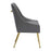 Zuo Modern Maxine Dining Chair, Gray/Gold