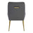 Zuo Modern Maxine Dining Chair, Gray/Gold