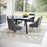Zuo Modern Maxine Dining Chair, Gray/Gold