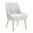 Zuo Modern Maxine Dining Chair, White/Gold