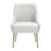 Zuo Modern Maxine Dining Chair, White/Gold