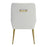 Zuo Modern Maxine Dining Chair, White/Gold