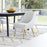 Zuo Modern Maxine Dining Chair, White/Gold