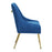 Zuo Modern Maxine Dining Chair, Navy Blue/Gold