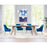Zuo Modern Maxine Dining Chair, Navy Blue/Gold