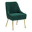 Zuo Modern Maxine Dining Chair, Green/Gold - 109716