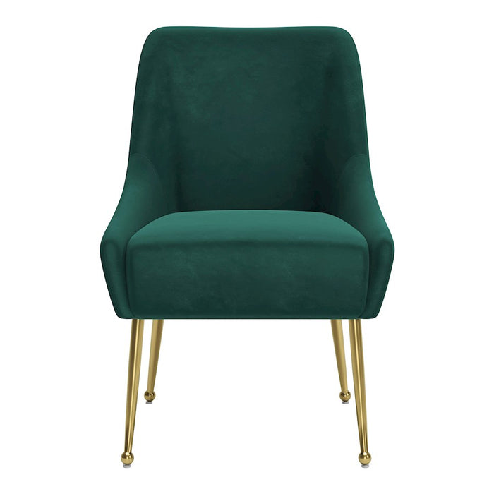 Zuo Modern Maxine Dining Chair, Green/Gold