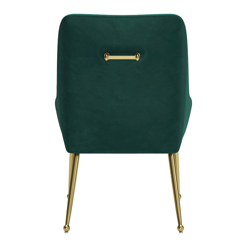 Zuo Modern Maxine Dining Chair, Green/Gold