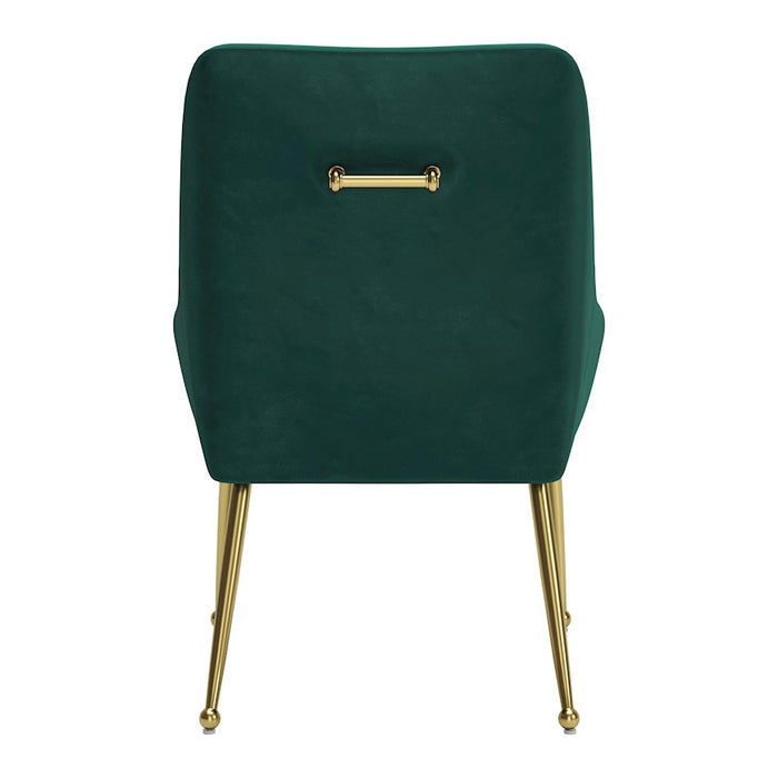 Zuo Modern Maxine Dining Chair, Green/Gold