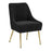Zuo Modern Maxine Dining Chair, Black/Gold - 109717