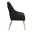Zuo Modern Maxine Dining Chair, Black/Gold