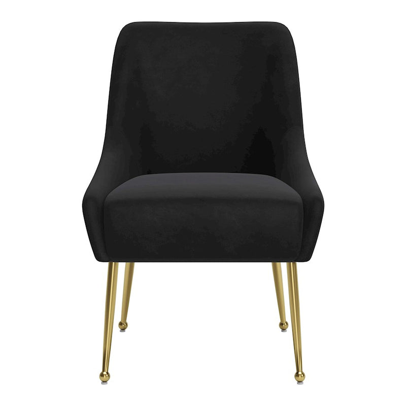 Zuo Modern Maxine Dining Chair, Black/Gold
