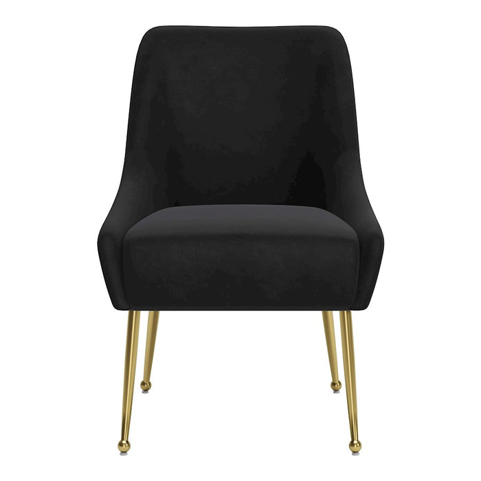 Zuo Modern Maxine Dining Chair, Black/Gold