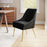 Zuo Modern Maxine Dining Chair, Black/Gold