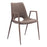 Zuo Modern Desi Dining Chair Set of 2, Brown/Walnut