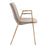 Zuo Modern Desi Dining Chair Set of 2, Beige/Gold