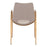 Zuo Modern Desi Dining Chair Set of 2, Beige/Gold