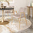 Zuo Modern Desi Dining Chair Set of 2, Beige/Gold