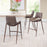 Zuo Modern Desi Counter Stool Set of 2, Brown/Walnut