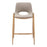 Zuo Modern Desi Counter Stool Set of 2, Beige/Gold