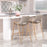 Zuo Modern Desi Counter Stool Set of 2, Beige/Gold