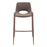 Zuo Modern Desi BarStool Set of 2, Brown/Walnut