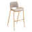 Zuo Modern Desi BarStool Set of 2, Beige/Gold