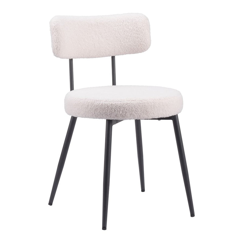 Zuo Modern Blanca Dining Chair Set of 2, Ivory