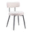 Zuo Modern Blanca Dining Chair Set of 2, Ivory