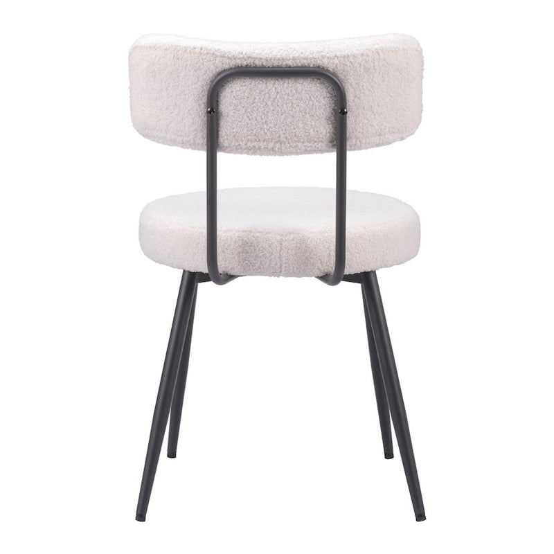 Zuo Modern Blanca Dining Chair Set of 2, Ivory