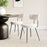 Zuo Modern Blanca Dining Chair Set of 2, Ivory
