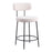 Zuo Modern Blanca Counter Stool Set of 2, Ivory