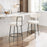 Zuo Modern Blanca Counter Stool Set of 2, Ivory