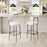 Zuo Modern Blanca BarStool Set of 2, Ivory