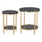 Zuo Modern Koper Coffee Table, Set of 2, Black