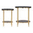 Zuo Modern Koper Coffee Table, Set of 2, Black