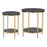 Zuo Modern Koper Coffee Table, Set of 2, Black