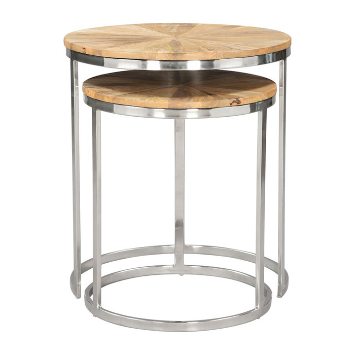 Zuo Modern Bari Nesting Table, Set of 2, Natural