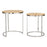 Zuo Modern Bari Nesting Table, Set of 2, Natural