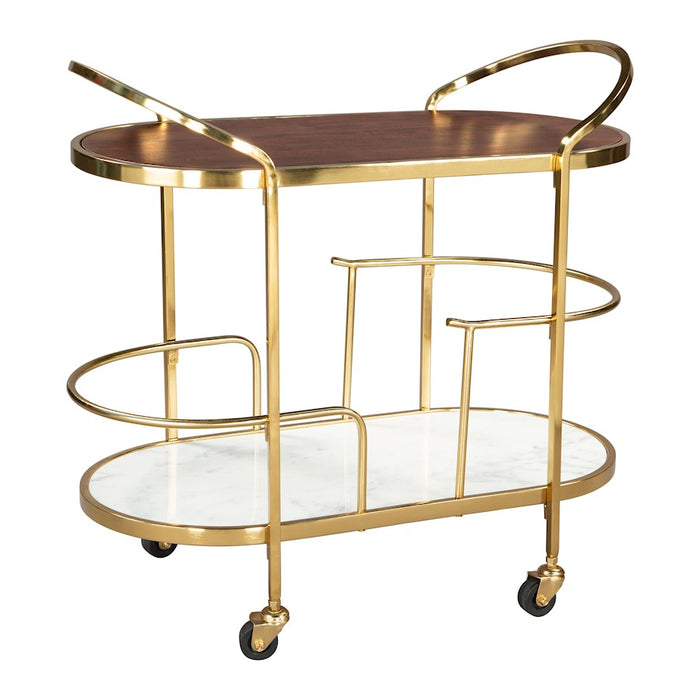 Zuo Modern Antalya Bar Cart, Multicolor