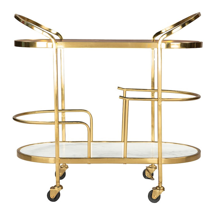 Zuo Modern Antalya Bar Cart, Multicolor