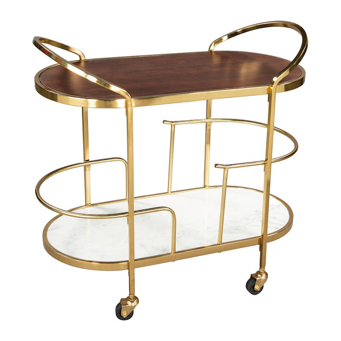 Zuo Modern Antalya Bar Cart, Multicolor
